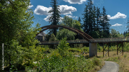 Bridge in Orenco Woods Nature Park, Hillsboro, Oregon photo