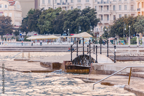 view of opatija city quay photo