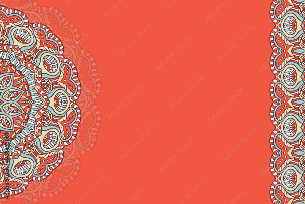 Vector ornamental background with mandala