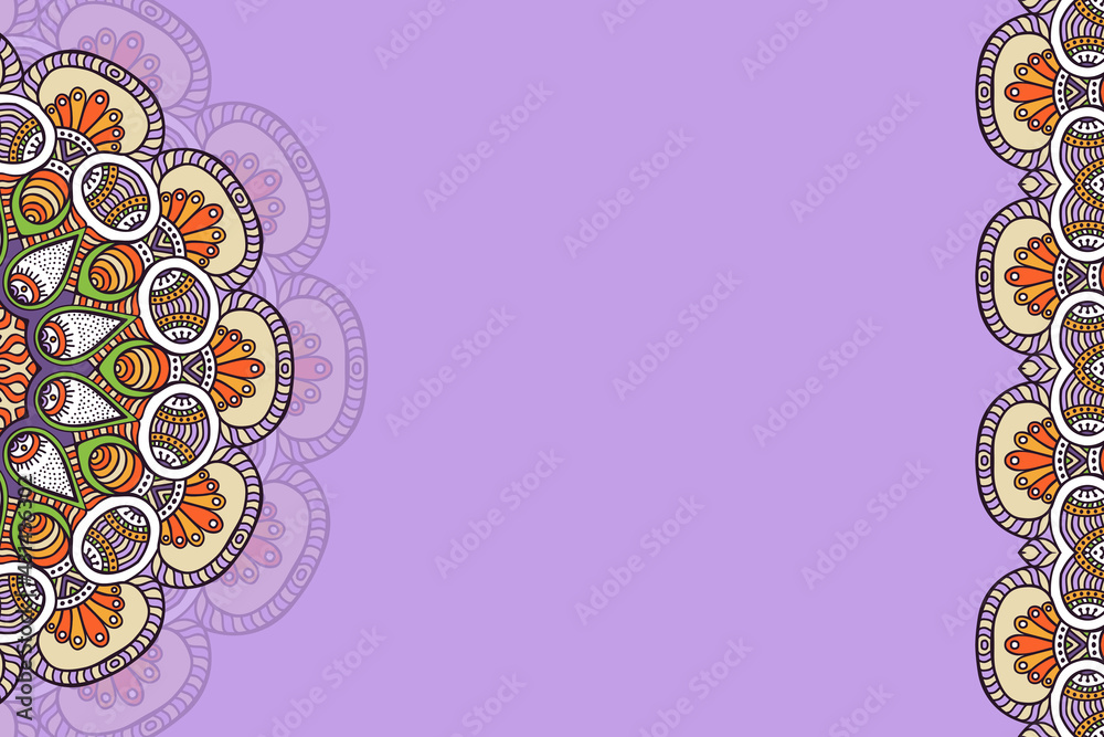 Vector ornamental background with mandala