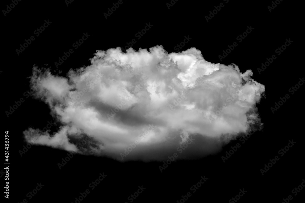 Collections of separate white clouds on a black background have real clouds. White cloud isolated on a black background realistic cloud. Collections of separate white clouds on a black background have real clouds. White cloud isolated on a black background realistic cloud.