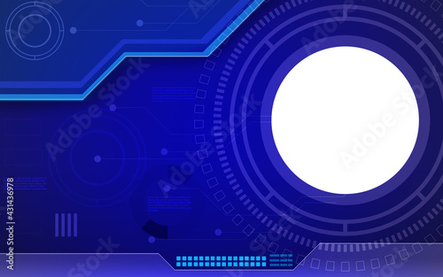 technology blue background with graphic element