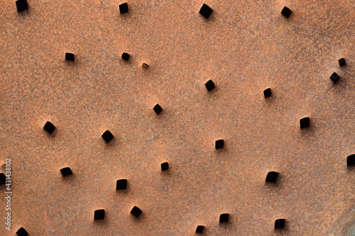 old iron background natural rusty color close up