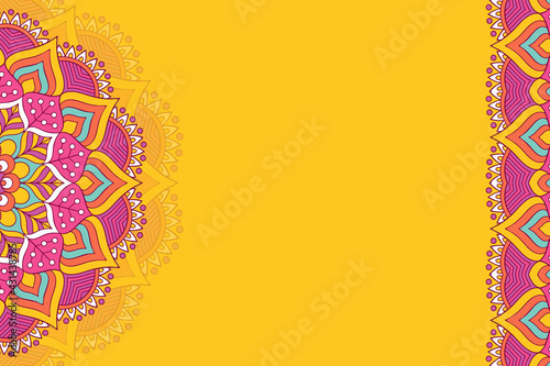 Vector ornamental background with mandala