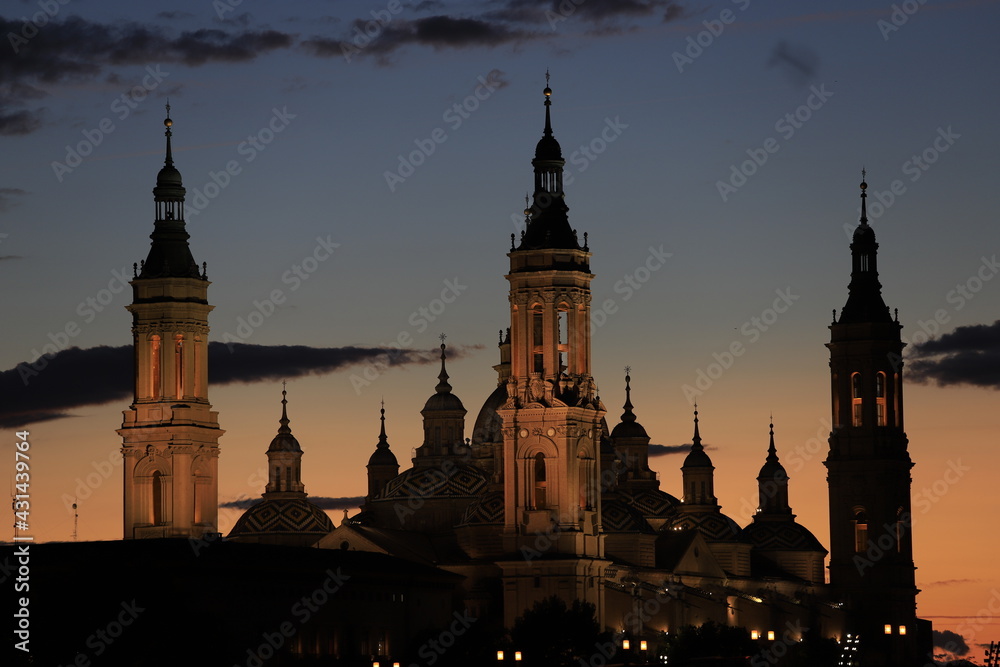 Sunset in Zaragoza Sunset in Zaragoza