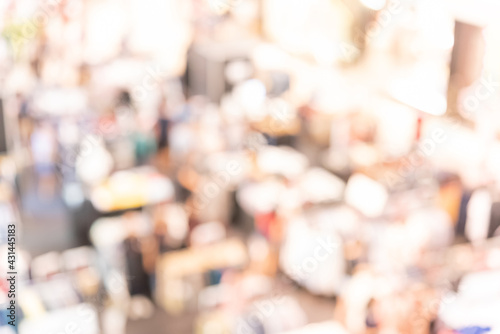 Wallpaper Mural Abstract defocused or blurred background of the shopping mall with nice department store interior. which including of people and shop store.	 Torontodigital.ca