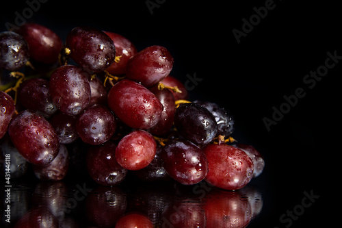 Grapes on a dark background
