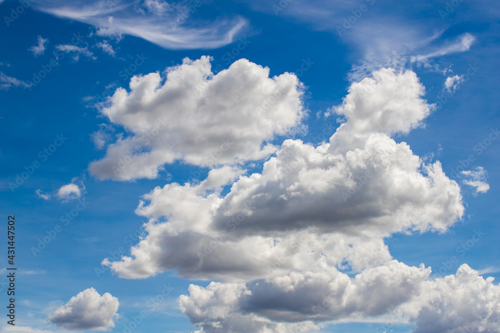 Obraz premium beautiful sky with clouds background, Sky with clouds weather nature cloud blue,. Blue sky with clouds and sun, Clouds At Sunrise.