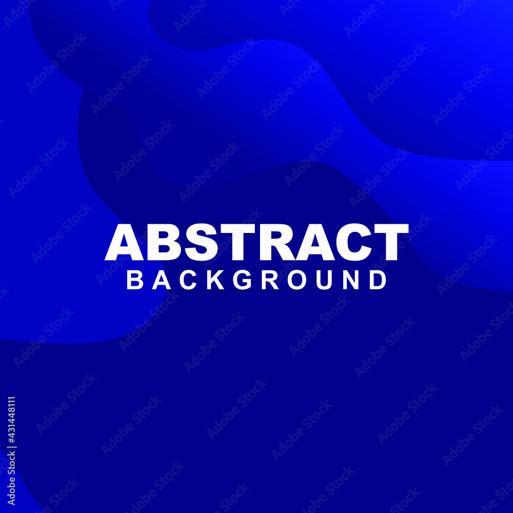 Illustration of abstract background gradient vector in blue color. Good to use for banner, social media feed, poster and flyer template, etc.
