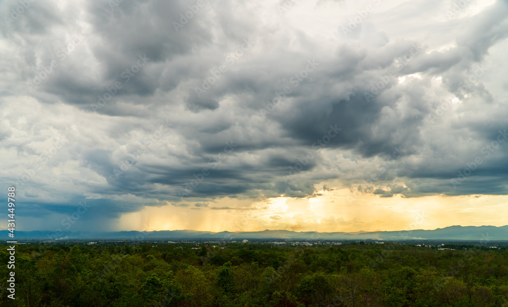 Storm clouds with the rain. Nature Environment Dark huge cloud sky black stormy cloud Storm clouds with the rain. Nature Environment Dark huge cloud sky black stormy cloud