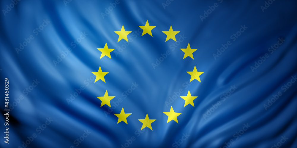 3d rendering of an EEC flag 3d rendering of an EEC flag