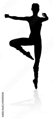 Dancing Ballet Dancer Silhouette