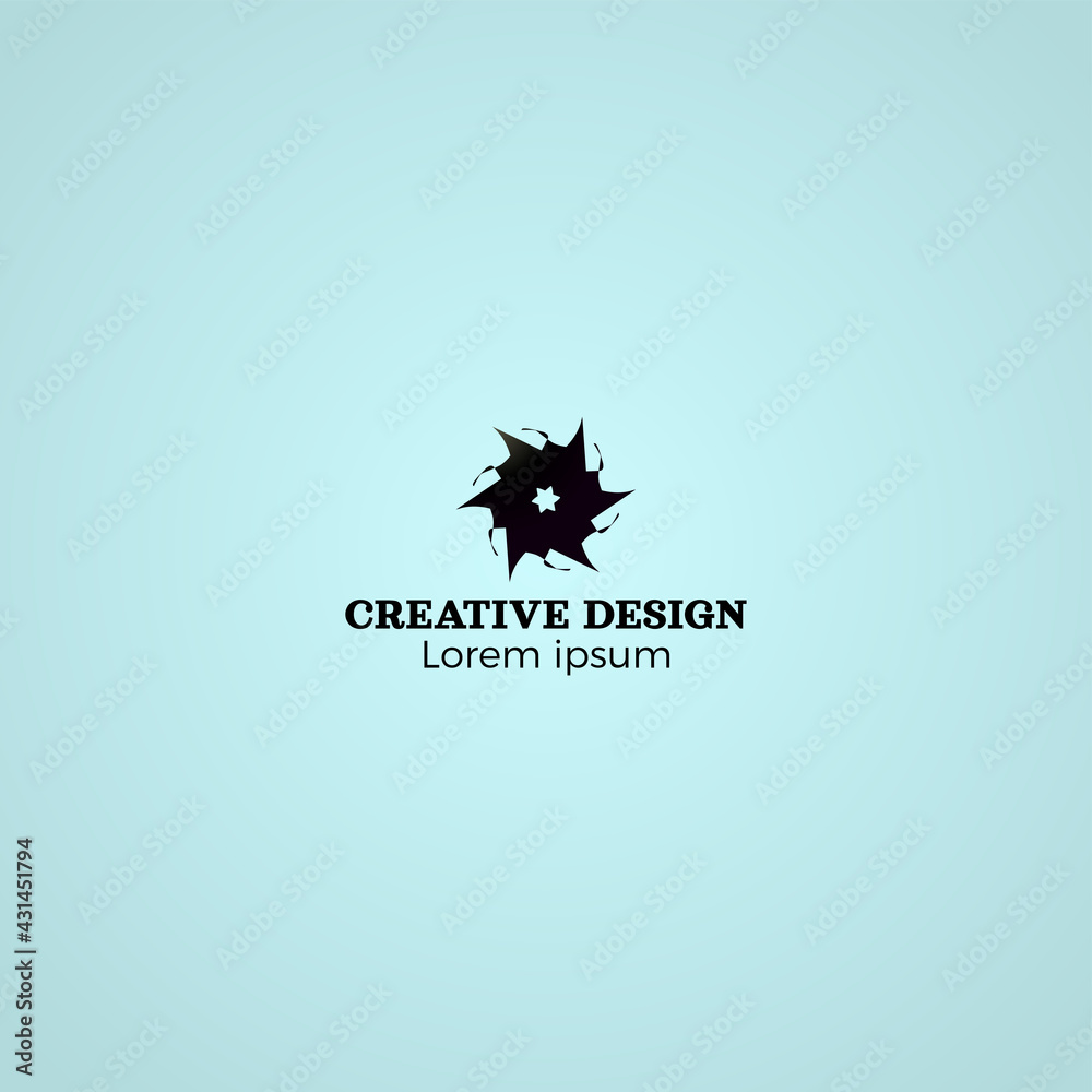 Obraz premium Ninja Tool Abstract Creative Design Logo Vector EPS10