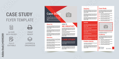 case study template with minimal design, Case Study Booklet, Flyer Template, case study template. Case Study Booklet Layout. photo