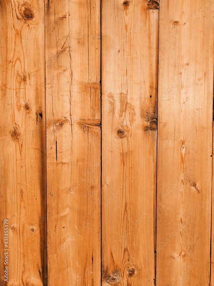 Fototapeta premium wood planks brown orange background