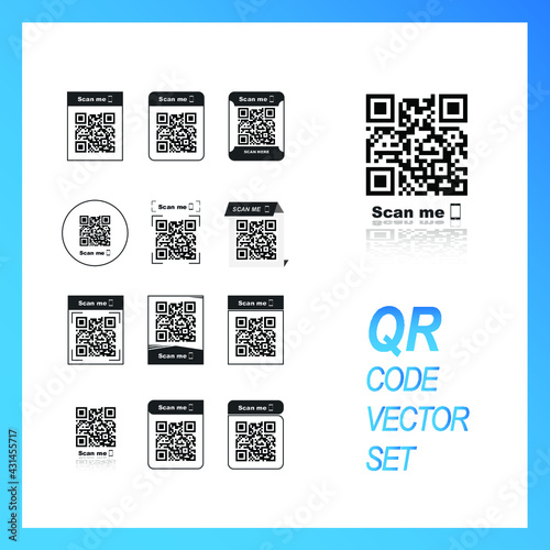 QR Code vector set