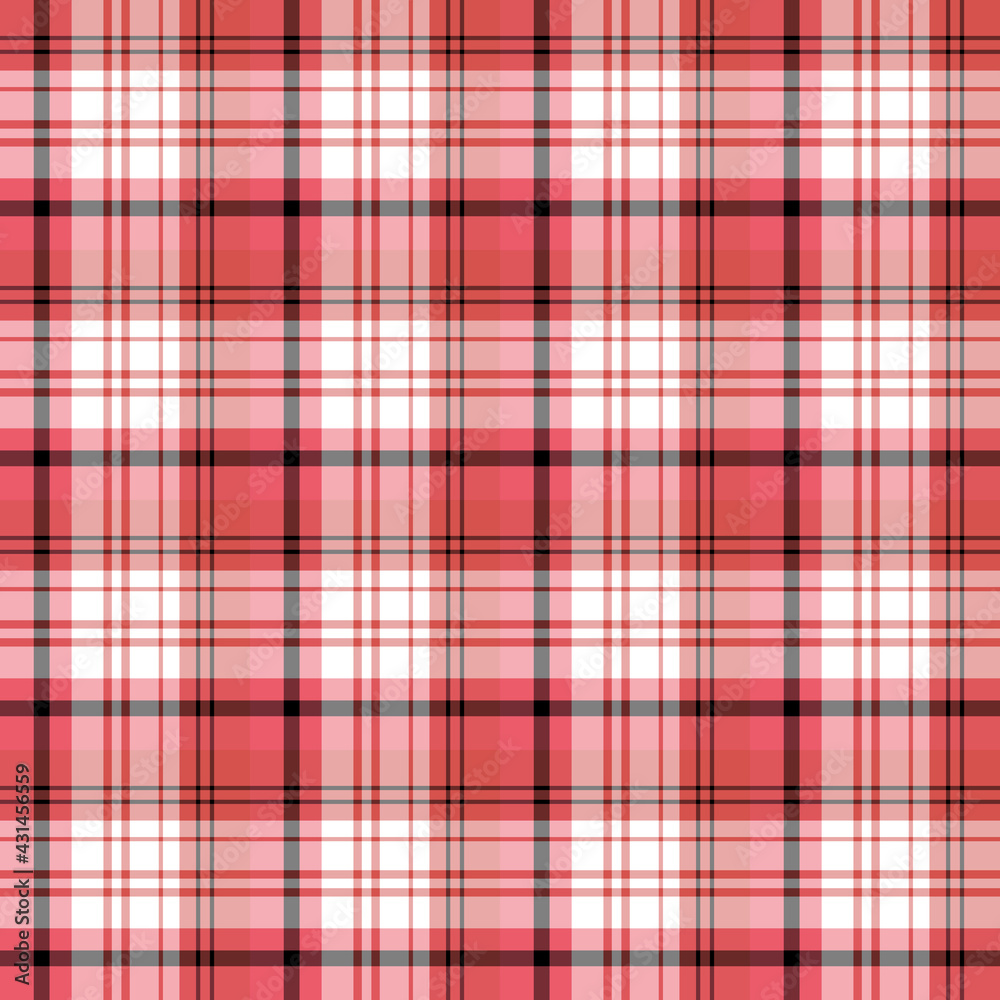 Seamless pattern in bright pink, red, black and white colors for plaid, fabric, textile, clothes, tablecloth and other things. Vector image. Seamless pattern in bright pink, red, black and white colors for plaid, fabric, textile, clothes, tablecloth and other things. Vector image.