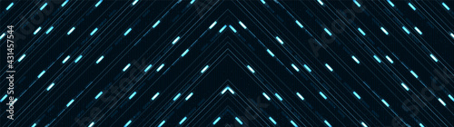 Panorama Network Light Technology Background,Hi-tech Digital and sound wave Concept design,Free Space For text in put,Vector illustration.