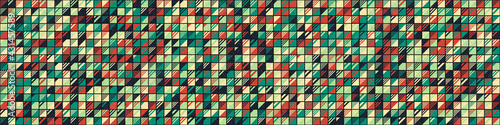 Abstract Geometric Pattern generative computational art illustration