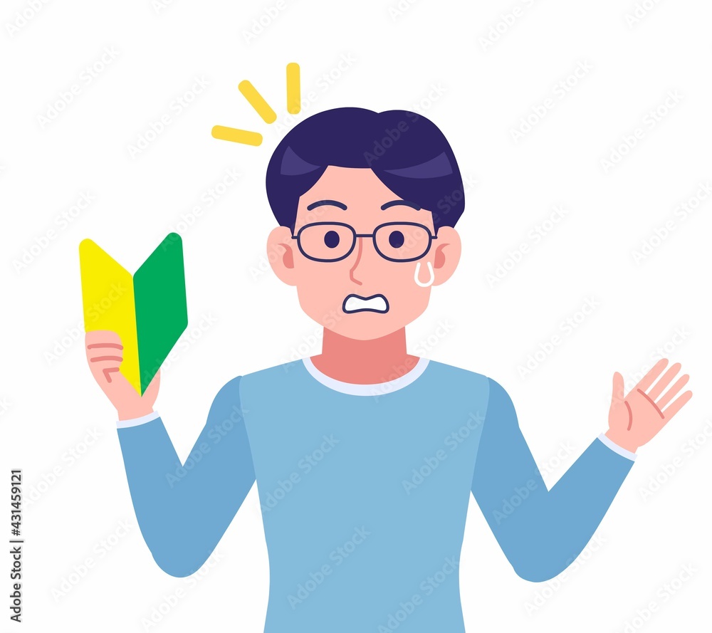 Male of glasses wearing water colored clothes Male of glasses wearing water colored clothes