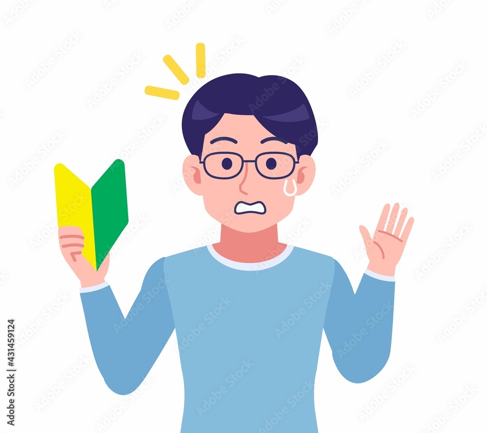 Male of glasses wearing water colored clothes Male of glasses wearing water colored clothes