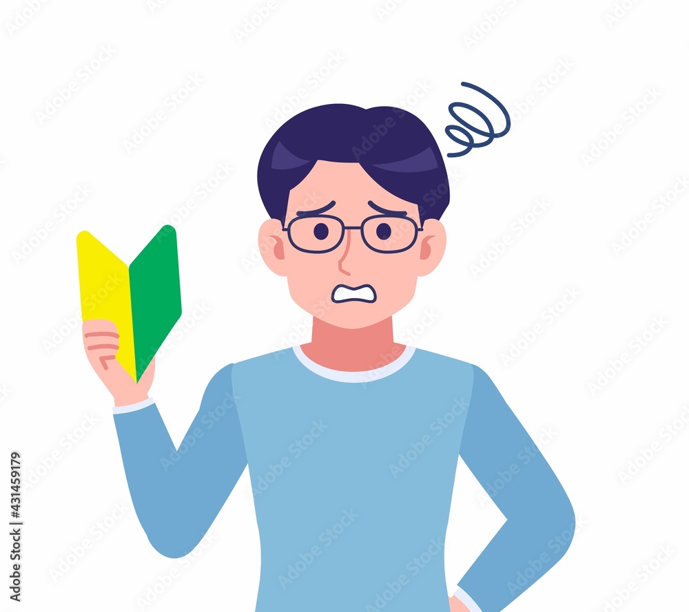 Male of glasses wearing water colored clothes Male of glasses wearing water colored clothes