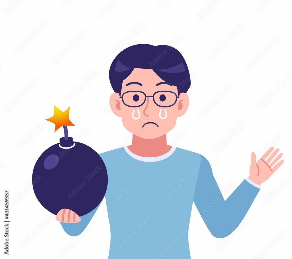 Male of glasses wearing water colored clothes Male of glasses wearing water colored clothes