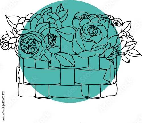 brain with flowers