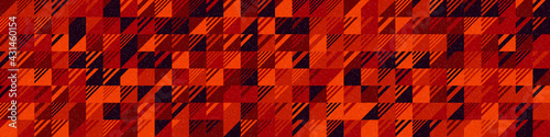 Abstract Geometric Pattern generative computational art illustration