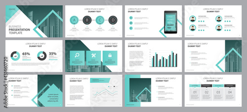 business presentation template design backgrounds and page layout design for brochure, book, magazine, annual report and company profile, with info graphic elements graph design concept