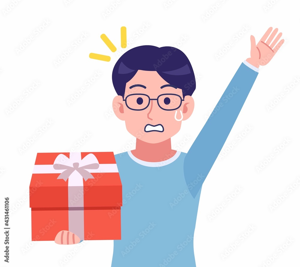 Male of glasses wearing water colored clothes Male of glasses wearing water colored clothes