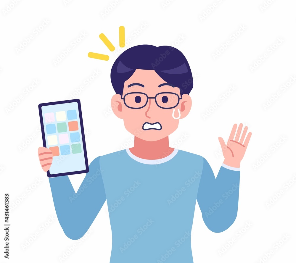 Male of glasses wearing water colored clothes Male of glasses wearing water colored clothes