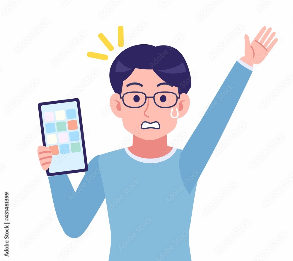 Male of glasses wearing water colored clothes Male of glasses wearing water colored clothes