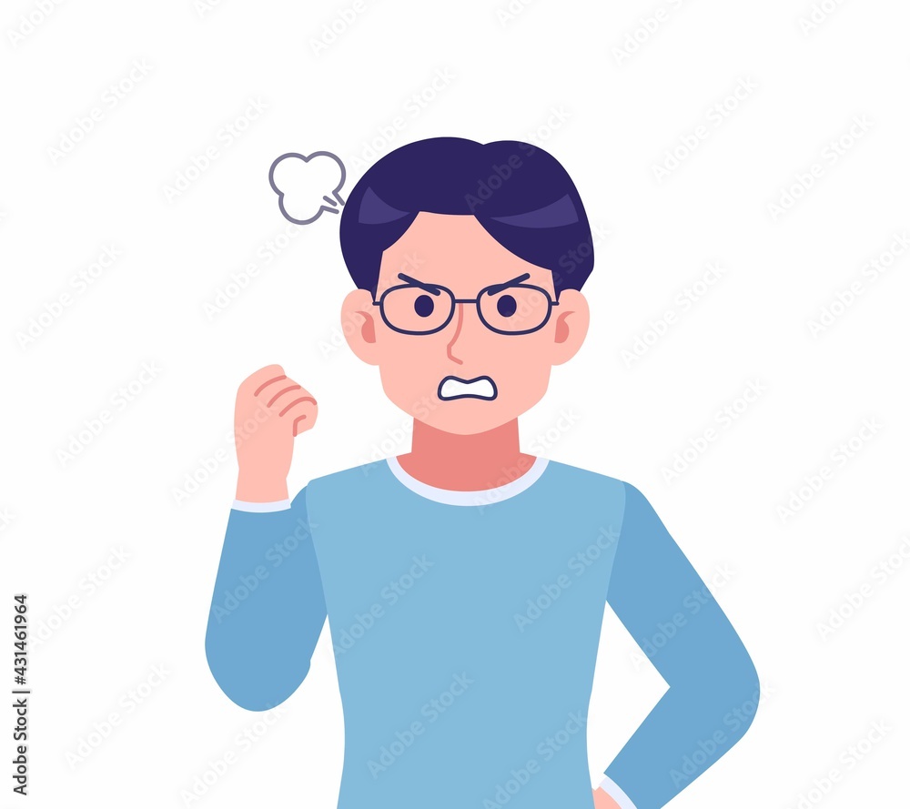 Male of glasses wearing water colored clothes Male of glasses wearing water colored clothes