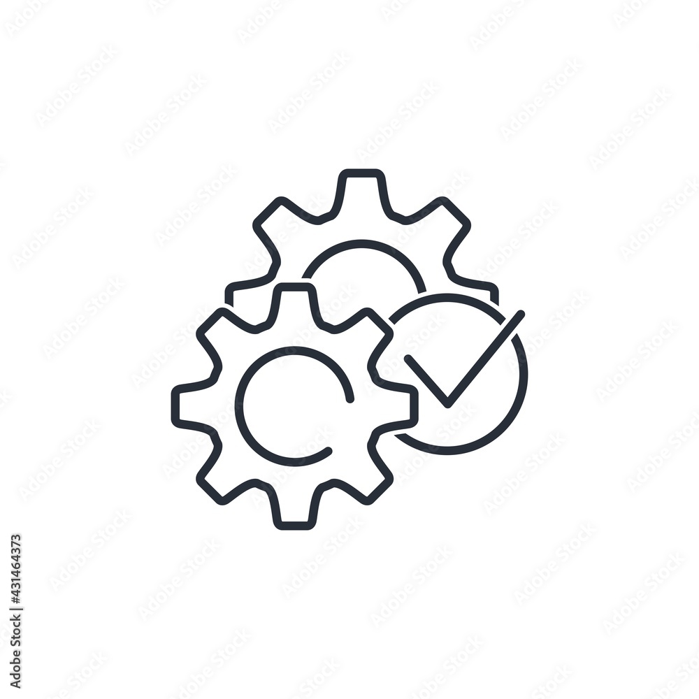 Effective Interaction. Vector linear icon isolated on white background. Effective Interaction. Vector linear icon isolated on white background.