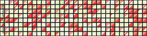 Abstract Geometric Pattern generative computational art illustration