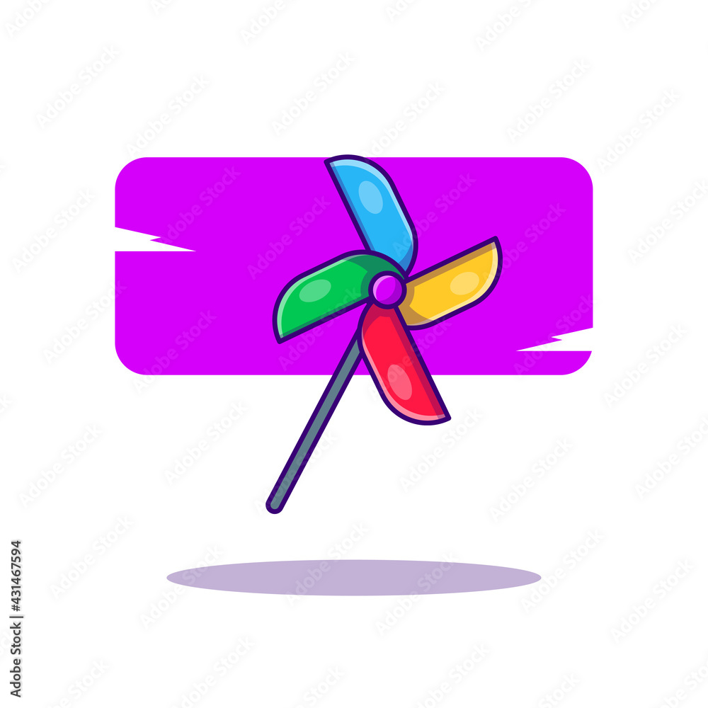Spin Whell Toys Vector Cartoon Illustrations Spin Whell Toys Vector Cartoon Illustrations