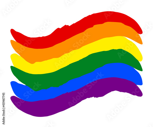LGBT pride flag lesbian  gay  bisexual  transgender. Rainbow flag. Gay and lesbian love.