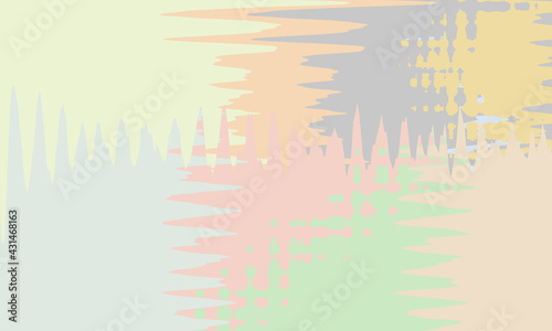Colorful background  pastel colors with geometric wavy elements.