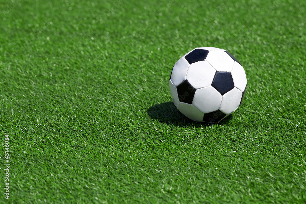 Close-up of a soccer ball