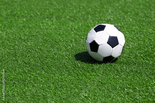 Close-up of a soccer ball