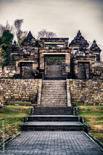 Ratu Boko Palace at Yogyakarta Indonesia photo