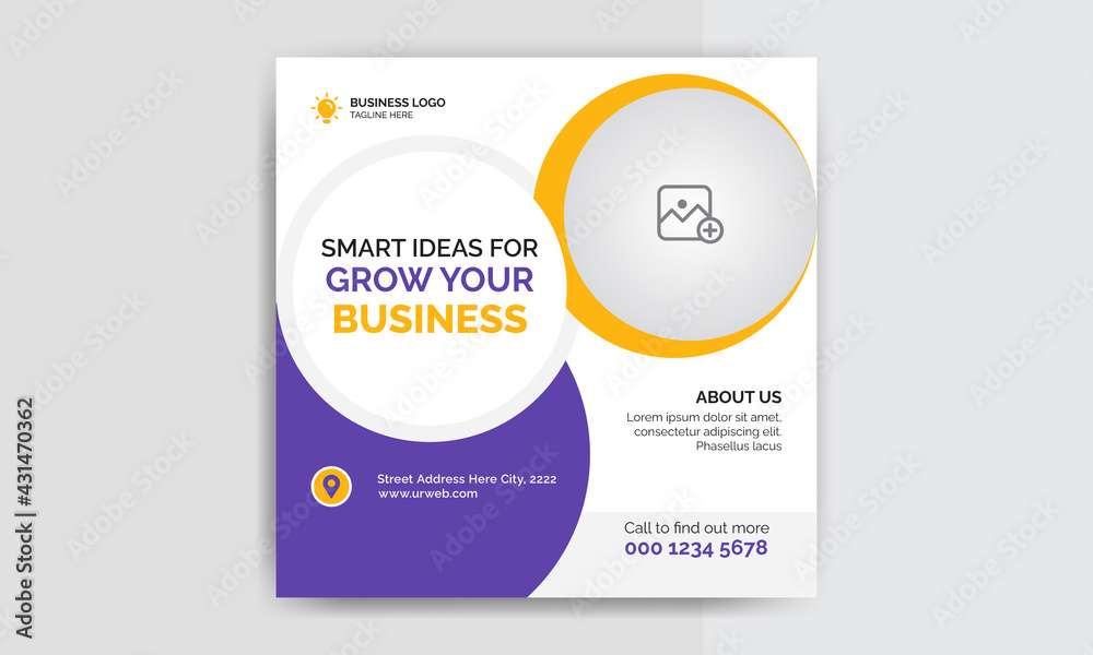 Corporate business square flyer template or social media post design. Corporate business square flyer template or social media post design.