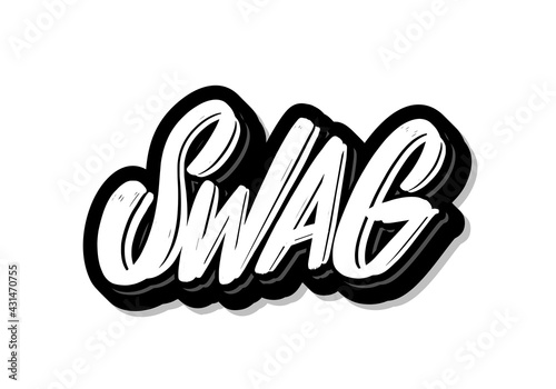 SWAG. Vector lettering. Vector handwritten lettering.