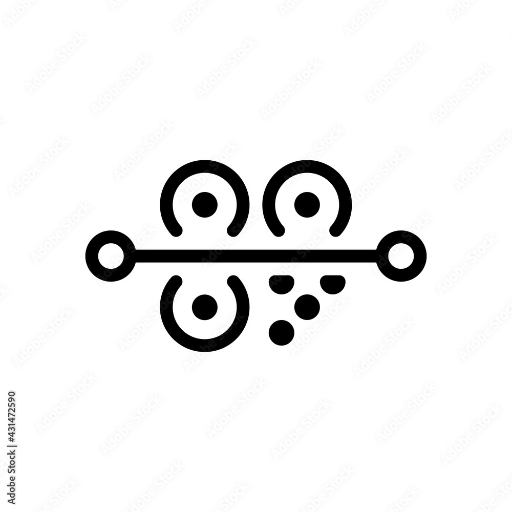 QR code, simple icon of mobile scanner. Black linear icon with editable stroke on white background QR code, simple icon of mobile scanner. Black linear icon with editable stroke on white background