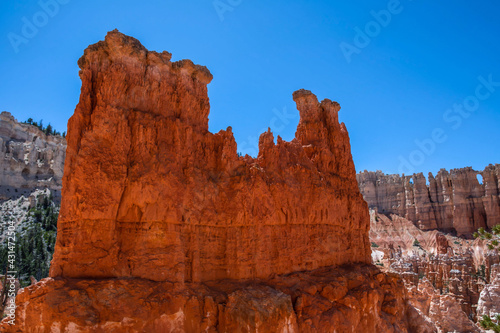 A natural rock formation of Red Rocks Hoodoos in Bryce Canyon National Park, Utah © CheriAlguire