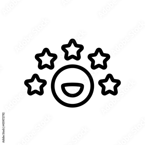 Customer retention, patient assistance, focus on service, business icon. Black linear icon with editable stroke on white background