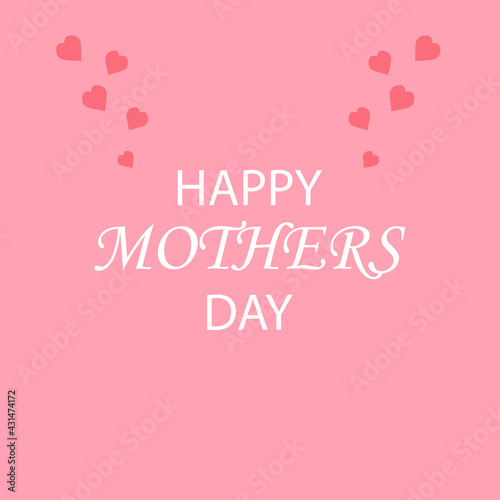 image of greeting card for mother s day on a white background  vector illustration
