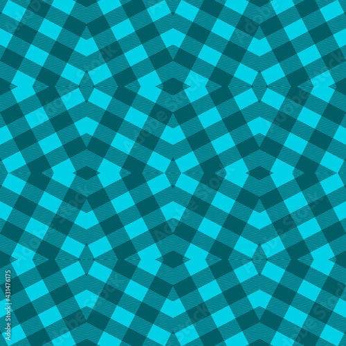 Scottish plaid seamless pattern. Tartan colorful vector background. Striped geometric repeat backdrop. Tribal ethnic checkered ornaments with stripes, lines, geometrical shapes. Modern elegant design