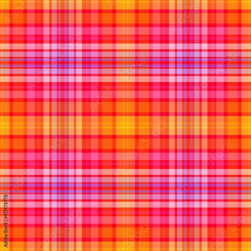 Beautiful color tartan repeat pattern print background